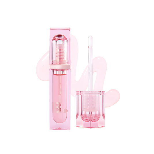 A sleek tube of BANILA CO Veil Gloss, 3.9g, showcasing a glossy finish perfect for a radiant lip look.