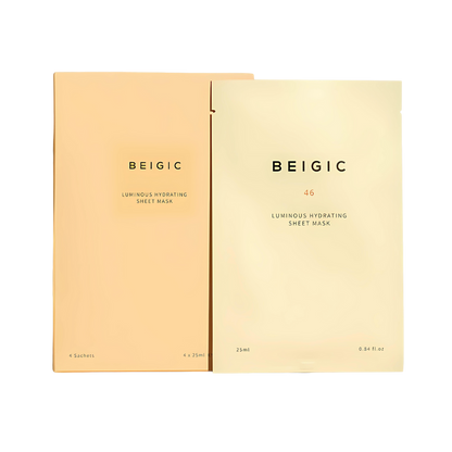 BEIGIC Luminous Hydrating Sheet Mask 25ml x 4ea