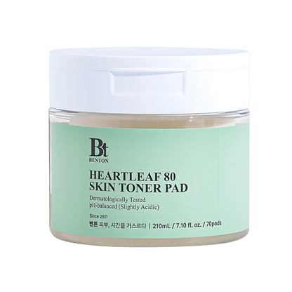 BENTON Heartleaf 80 Skin Toner Pad 210ml × 70 Pads