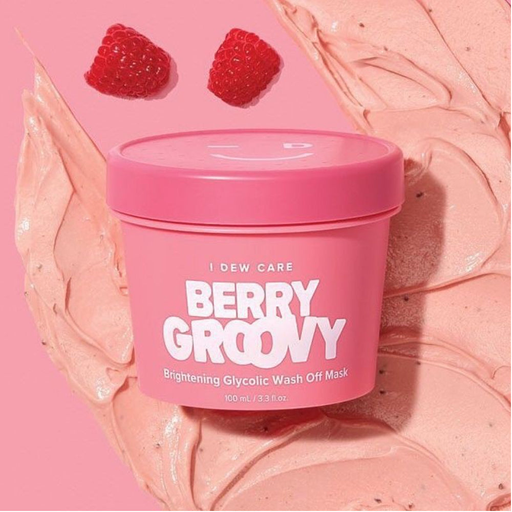 I DEW CARE Berry Groovy Brightening Glycolic Wash-Off Mask 100g - KLO