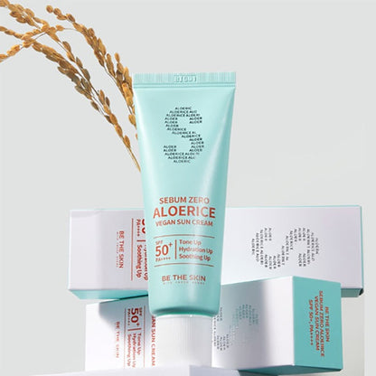 be the skin Sebum Zero Aloerice Vegan Sun Cream SPF50+ PA++++ 50ml