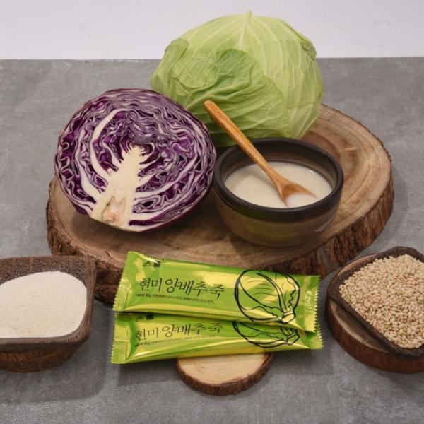 HAPPYSFOOD Brown Rice Cabbage Porridge 600g (30g * 20 sticks)