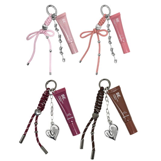 Be On Time Vegan Fluffy Plumper Keyring Set 4 Colors
