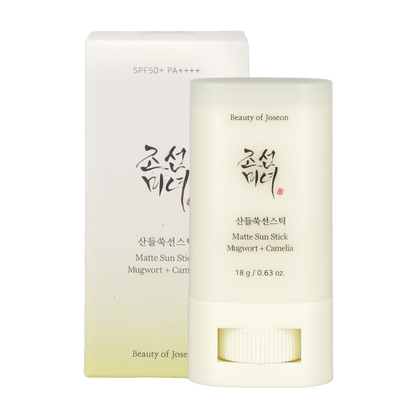Beauty of Joseon Matte Sun Stick : Mugwort + Camelia 18gis a convenient and effective sunscreen stick that offers high sun protection  - is a convenient and effective sunscreen stick that offers high sun protection 