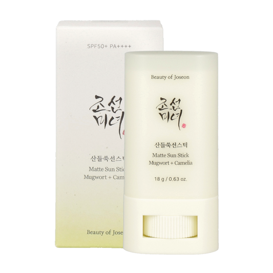 Beauty of Joseon Matte Sun Stick : Mugwort + Camelia 18gis a convenient and effective sunscreen stick that offers high sun protection  - is a convenient and effective sunscreen stick that offers high sun protection 