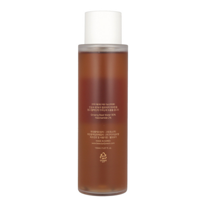 The Face Shop's rose water toner with Beauty of Joseon Ginseng Essence Water 150ml.