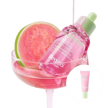 BeginS by JUNG SAEM MOOL Pink Guava Glutathione Trace Serum (5ml Trace Cream included)