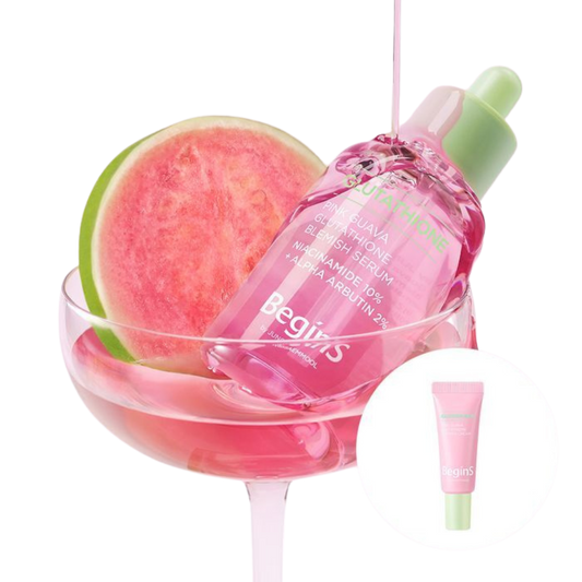 BeginS by JUNG SAEM MOOL Pink Guava Glutathione Trace Serum (5ml Trace Cream included)