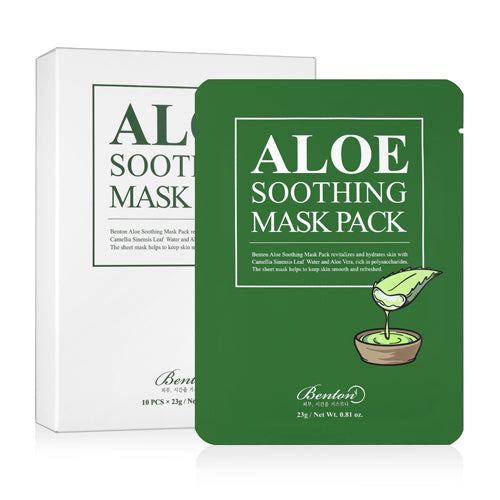 [Benton] *Renewal* Aloe Soothing Mask Pack (10ea) - Dodoskin