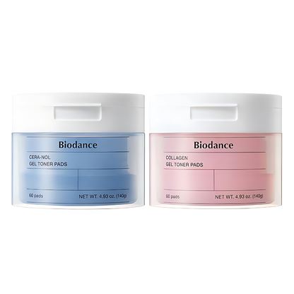 Biodance Bio Collagen Gel / Hydro Cera-Nol Gel Toner Pads 140g * 60P