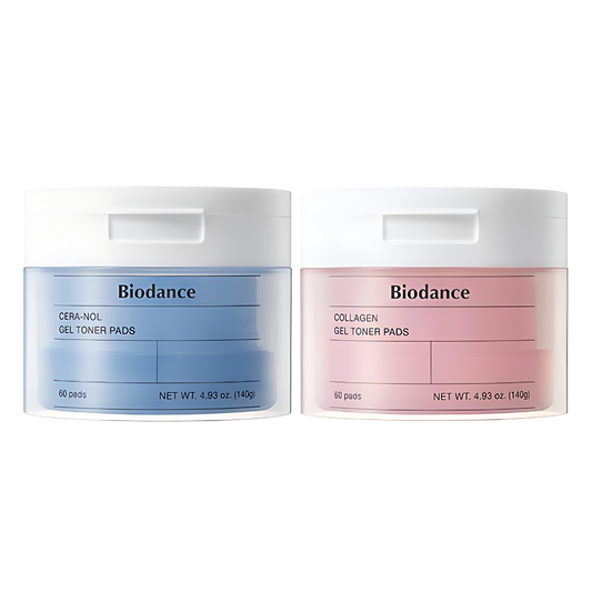 Biodance Bio Collagen Gel / Hydro Cera-Nol Gel Toner Pads 140g * 60P