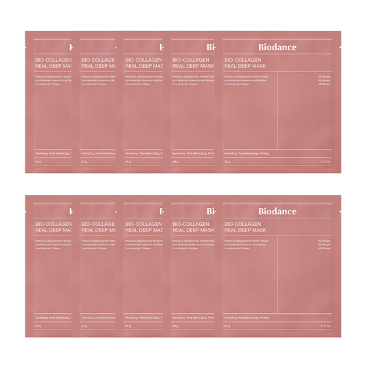 Image of Biodance Bio-Collagen Real Deep Mask 34g *8ea* skincare product packaging.
