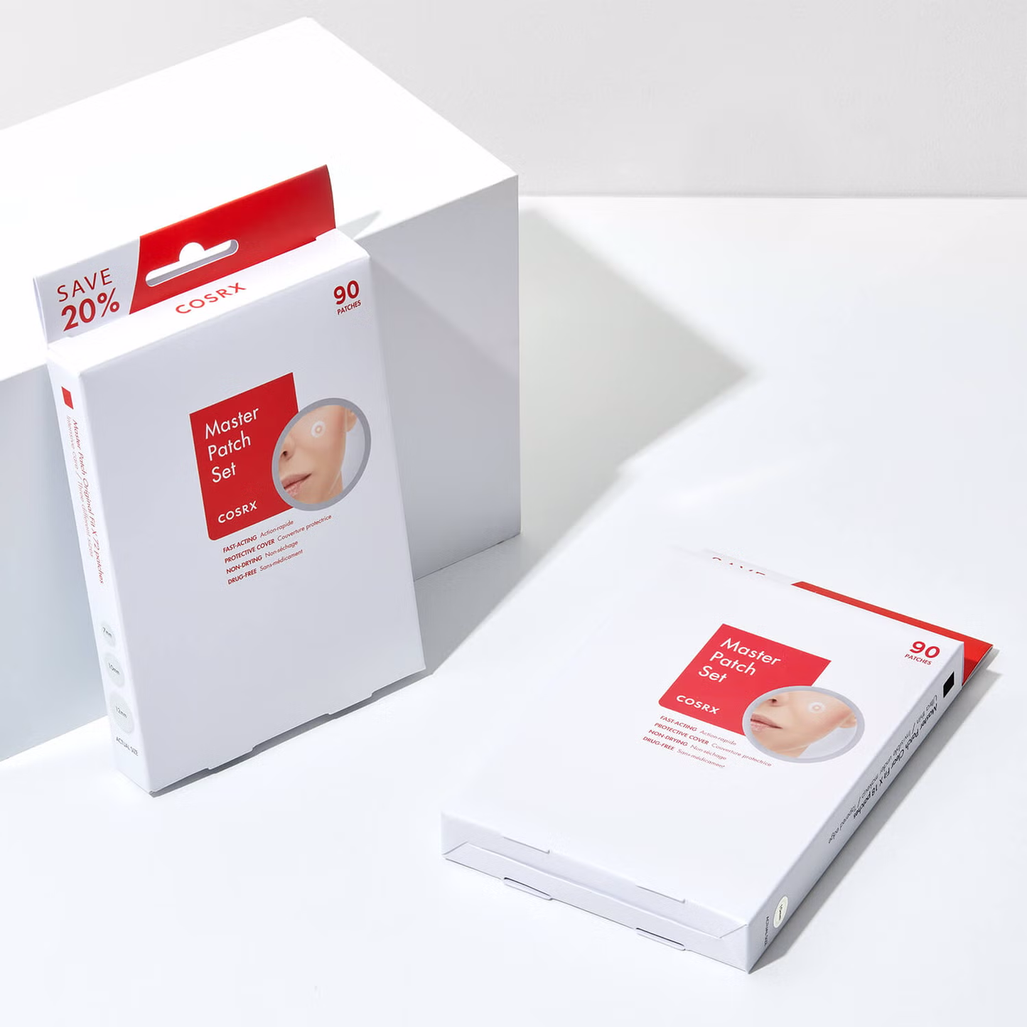 which includes 3 sheets of Original Fit patches and 1 sheet of Clear Fit patches.