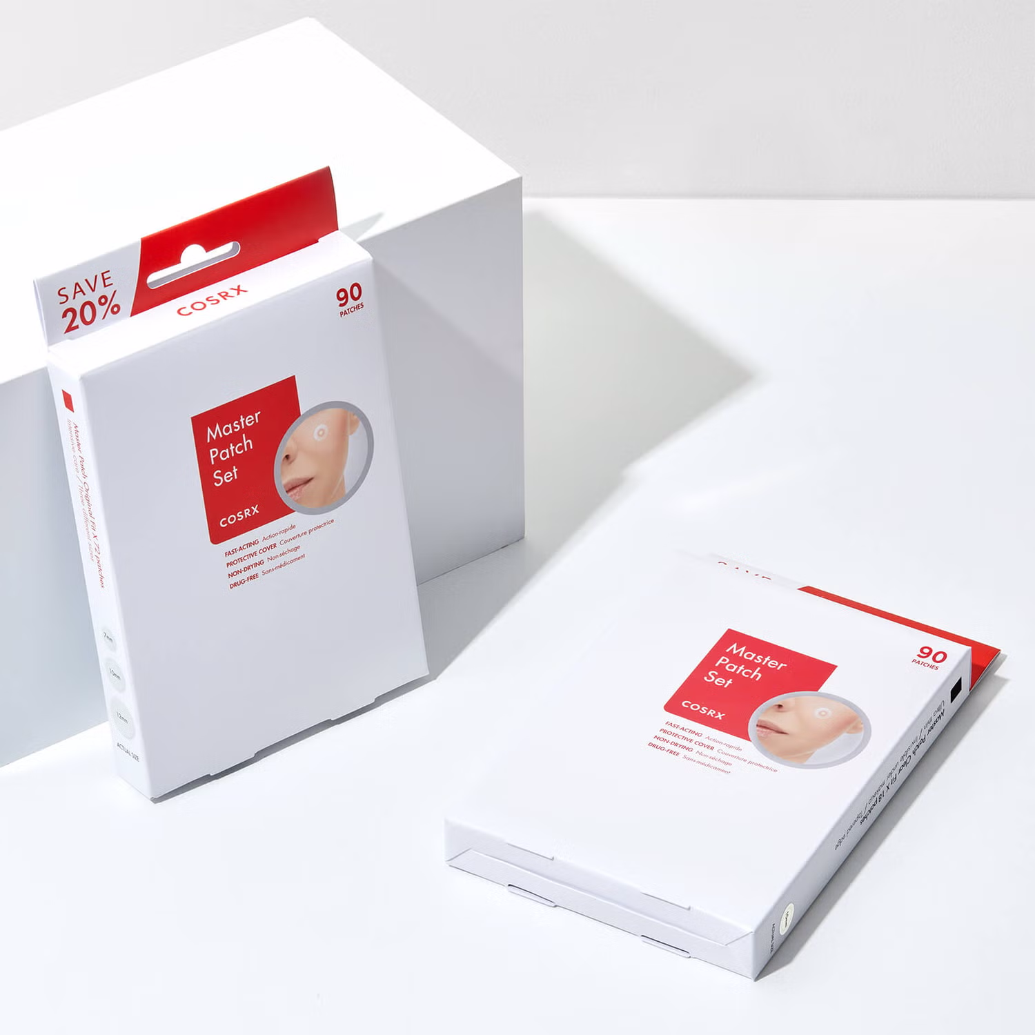 which includes 3 sheets of Original Fit patches and 1 sheet of Clear Fit patches.