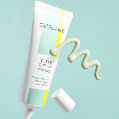 This 40ml Cell Fusion C Tone-up Sun Base SPF50+ PA++++ comes in four colors, delivering effective sun protection and tone enhancement.