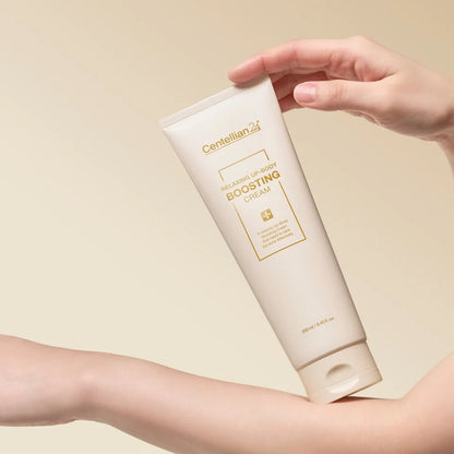 Centellian24 Madeca Prime Ritual White Pearl High-Frequency Galvanic Gua Sha Massager + Relaxing Up-Body Boosting Cream 250ml