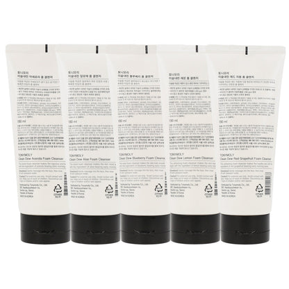 TONYMOLY Clean Dew Foam Cleanser 180ml (5 Types) - Dodoskin