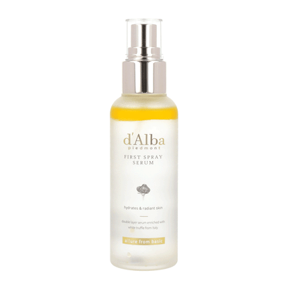 White Truffle First Spray Serum 100ml by D’ALBA, a luxurious skincare product for radiant skin.