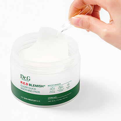Dr.G Red Blemish Clear Quick Soothing Pad 130ml 70ea