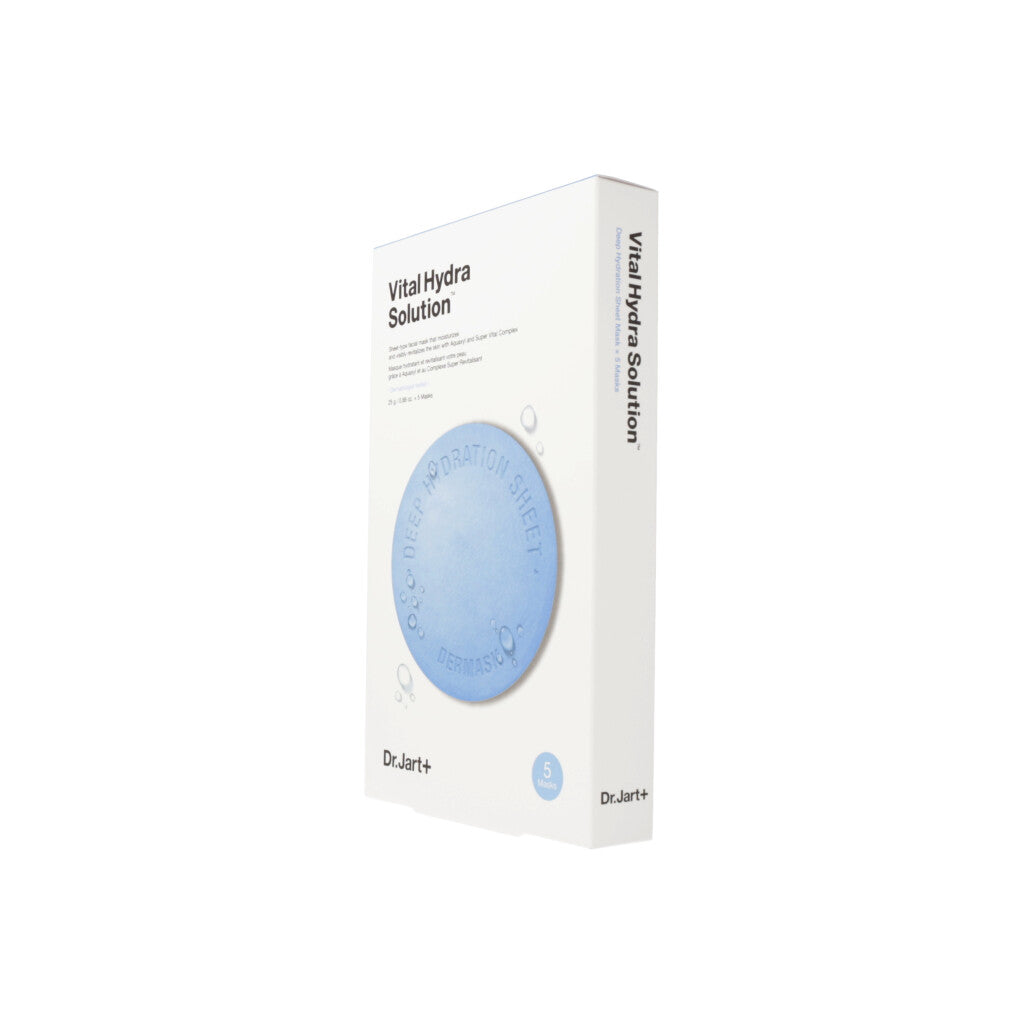 [US Exclusive] Dr.Jart+ Dermask Water Jet Vital Hydra Solution Face Mask Sheet 25g X 5ea - Dodoskin
