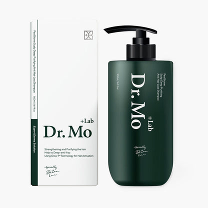 500ml bottle of Dr.LeE Dr.Molab Pea Biome Scalp Deep Purifying Hair Loss Shampoo.
