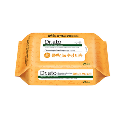 Dr.ato Cleansing & Soothing Wet Tissue 60g 20sheets