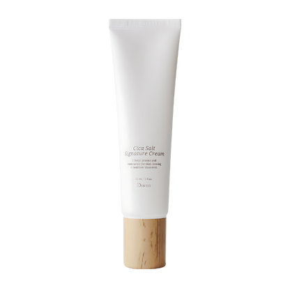 Duem Cica Salt Signature Cream 60ml: A soothing skincare product designed to hydrate and calm sensitive skin effectively.