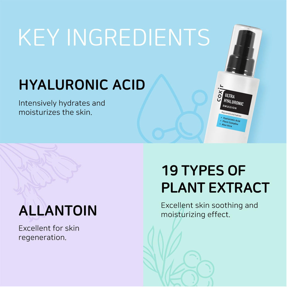 (NEWK) COXIR Ultra Hyaluronic Emulsion 100ml - KLO