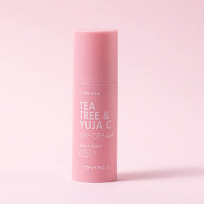 (NEWK) TONYMOLY Pure Dew Tea Tree & Yuja C Eye Cream 30ml - DODOSKIN