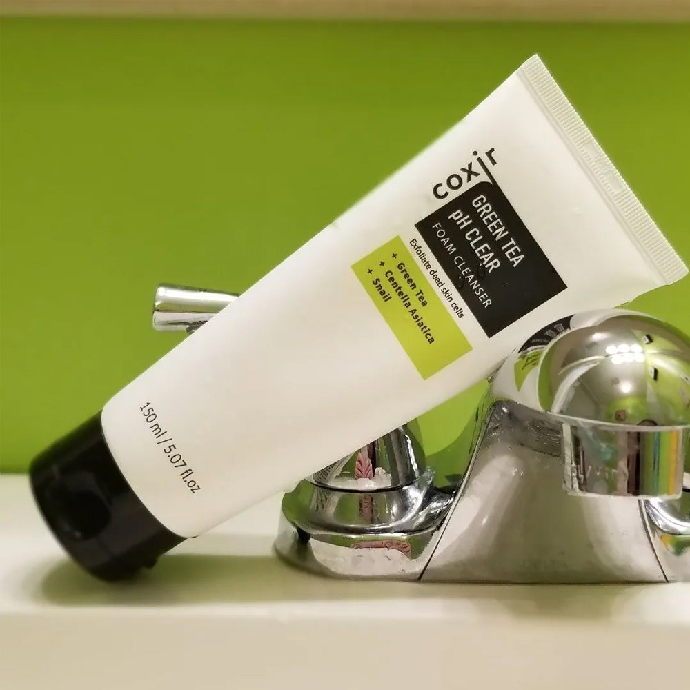 (NEWK) COXIR Green Tea pH Clear Foam Cleanser 150ml - KLO