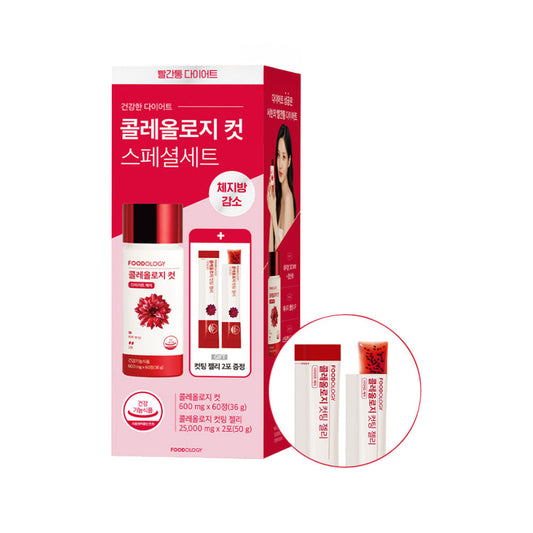 FOODOLOGY Coleology Daily Tablets & Jelly Set (600mg × 60 Tabs + 2 Pouches)