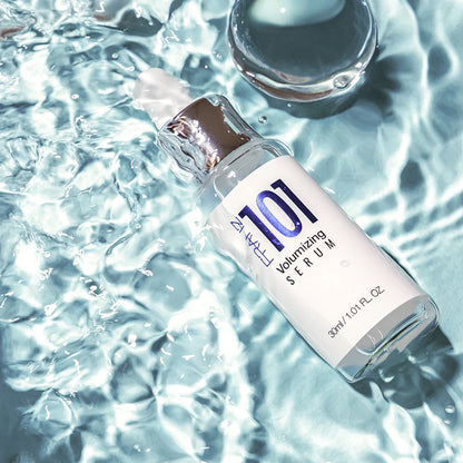 A 30ml bottle of FRANZ 101 Volumizing Serum, formulated to boost hair volume and improve overall texture.