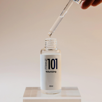 30ml FRANZ 101 Volumizing Serum, crafted to elevate hair volume and provide a fuller, more textured look.