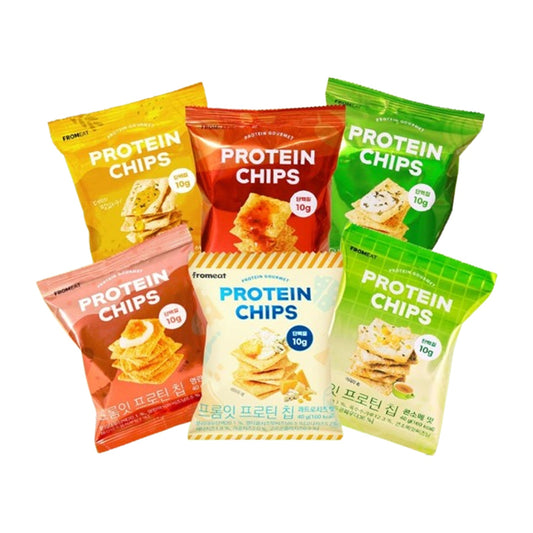 Fromeat Protein Chips Single Pack (10 Bags) 6 Flavors