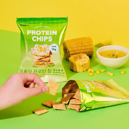 Fromeat Protein Chips Single Pack (10 Bags) 6 Flavors