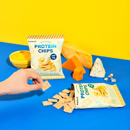 Fromeat Protein Chips Single Pack (10 Bags) 6 Flavors