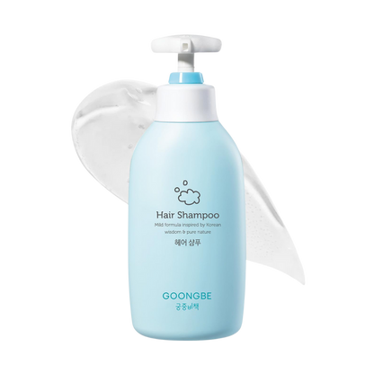 A 350ml bottle of GOONGBE Kids Hair Shampoo, specially formulated for children's hair care needs.