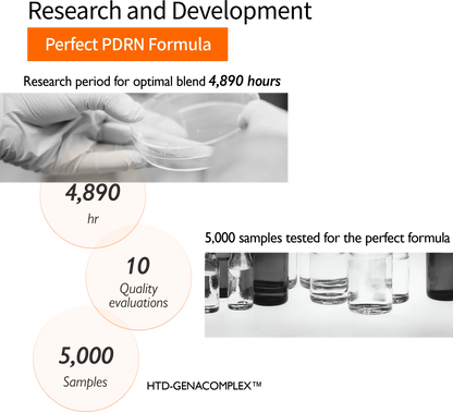 Genabelle PDRN Rejuvenating Toner 300ml: clear bottle, pink label, silver cap.