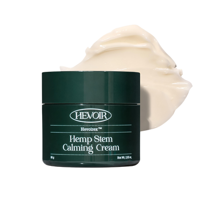 HEVOIR Hemp Stem Calming Cream 80g - Soothing cream with hemp stem extract, 80g size.
