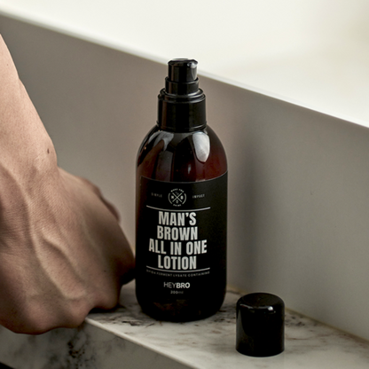 HEYBRO Man's Brown All In One Lotion 200ml