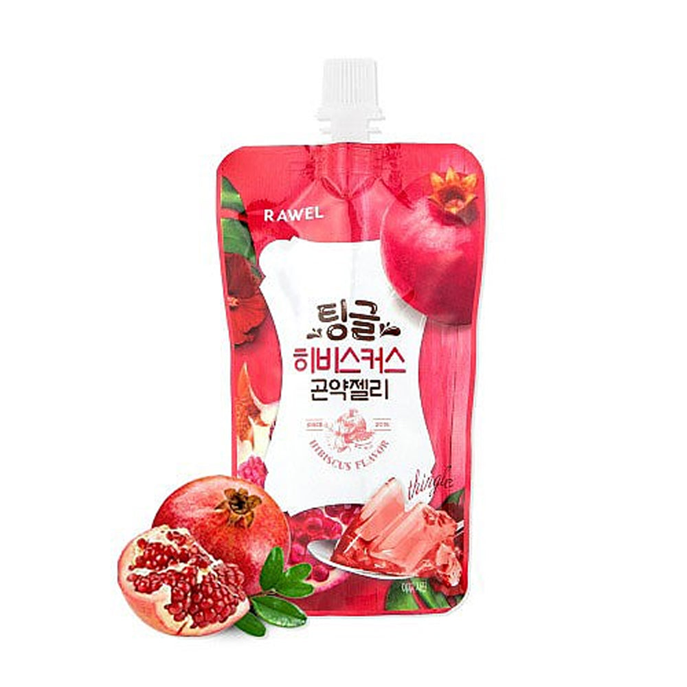 RAWEL Konjac Jelly Hibiscus 10ea*130g - DODOSKIN
