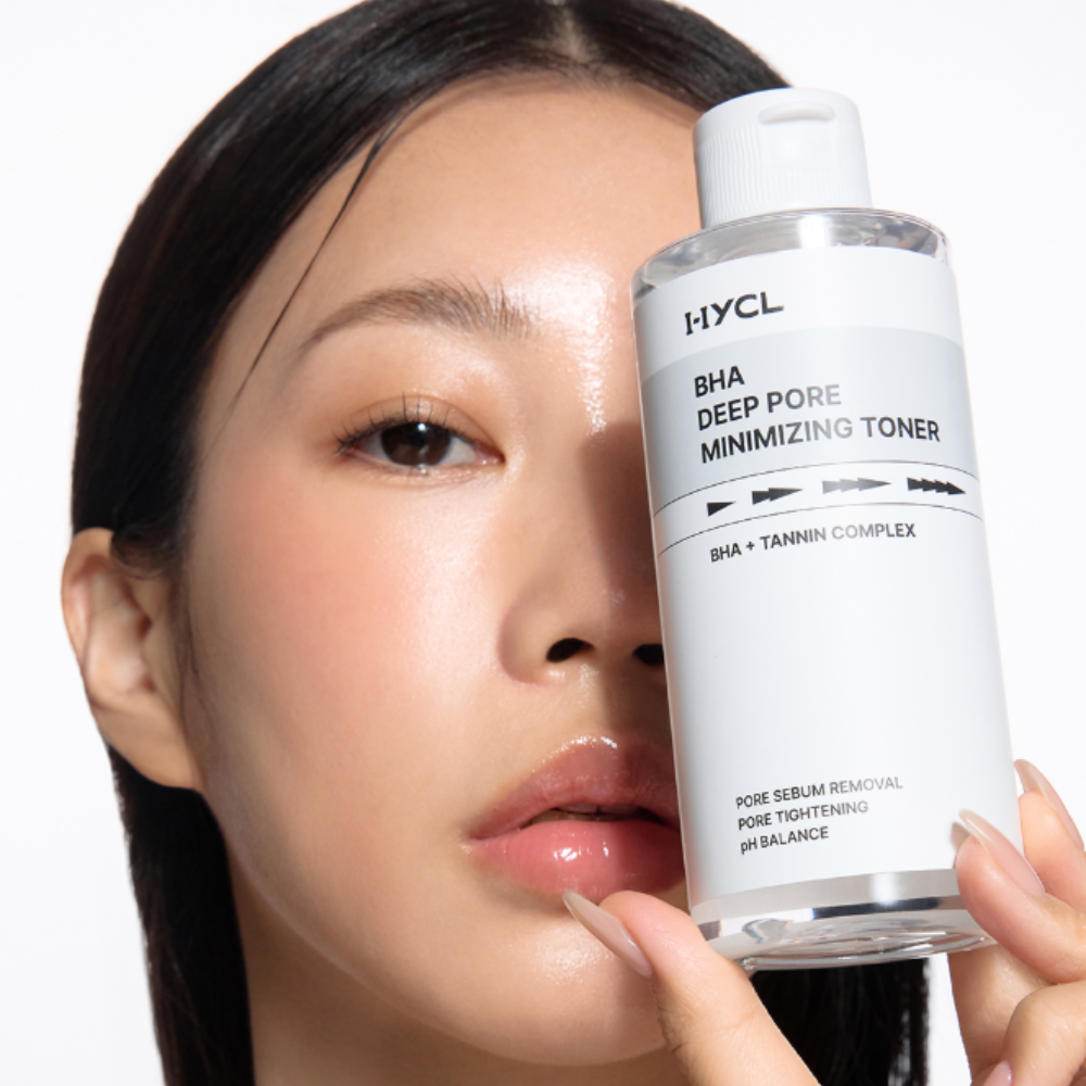 HYCL 3-Piece Set BHA Gel Cleanser 150ml + BHA Toner 200ml + Plumping Cream 70ml