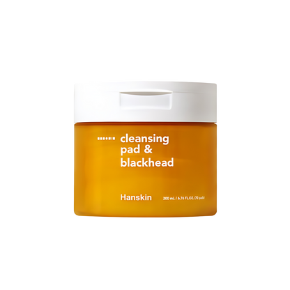 anskin Cleansing Pad pack with 70 sheets, 200ml, perfect for removing blackheads and cleansing your skin effortlessly.