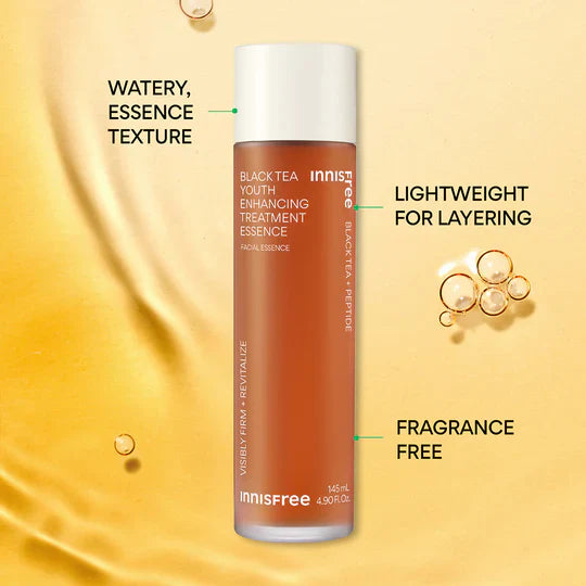 (Mhark) Innisfree Black Tea Youth Enhancing Treatment Essence 145ml - KLO
