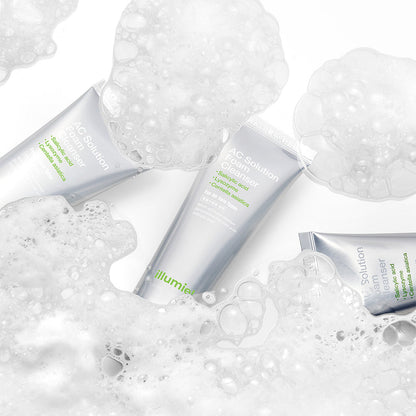 A 120ml bottle of ILLUMIEL AC Solution Foam Cleanser, formulated for skin cleansing.