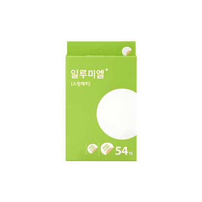 ILLUMIEL AC Solution Spot Patch 54ea packaging with clear instructions for acne treatment.