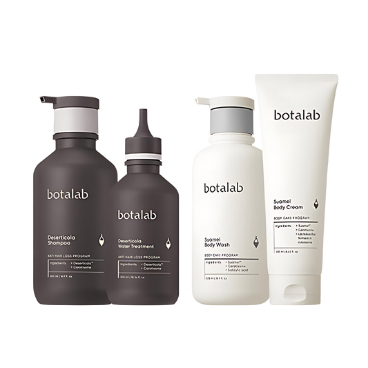 INCELLDERM Botalab All-In-One Package 4 Types: skincare set with various products for comprehensive skin care routine.
