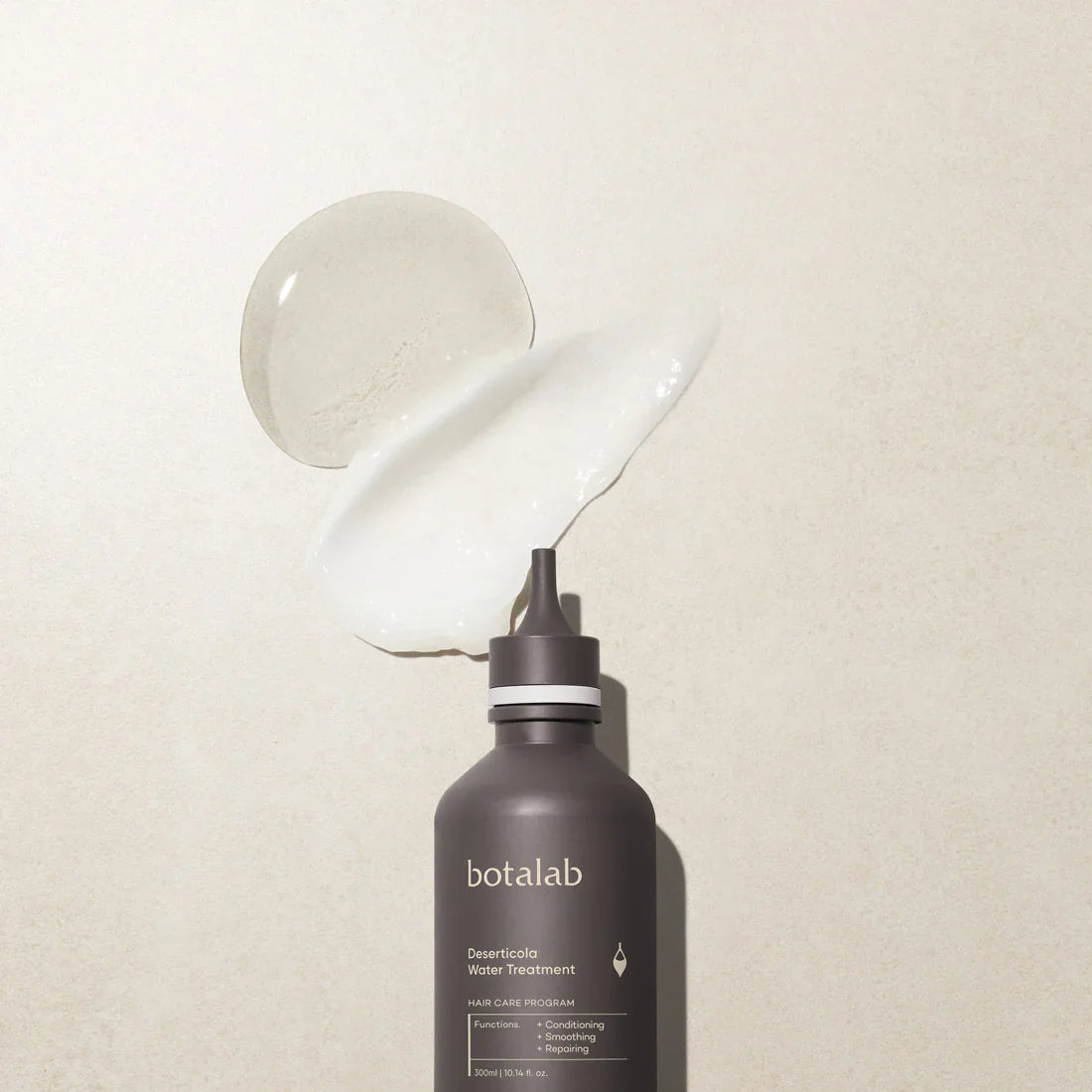 Clear 300ml INCELLDERM Botalab Deserticola Water Treatment bottle with blue branding.