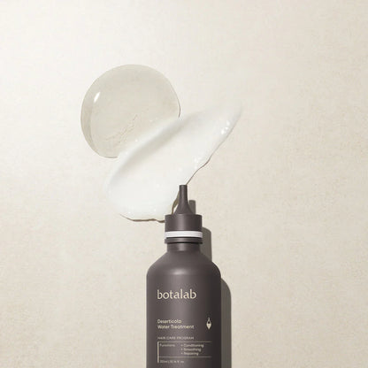 Clear 300ml INCELLDERM Botalab Deserticola Water Treatment bottle with blue branding.