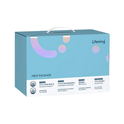 INCELLDERM Lifening First Package: a set of skincare products for rejuvenating and revitalizing the skin.